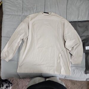 Fear Of God Essentials Long Sleeve Shirt. XL 
Color - Sliver Cloud Grey